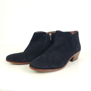 Sam Edelman Black Suede Petty Ankle Bootie
